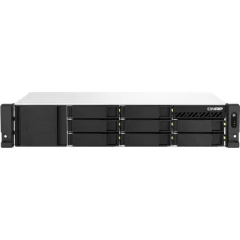 Server skedarësh Qnap TS-873AeU-RP-4G, 8 slote, rack 2U, i zi