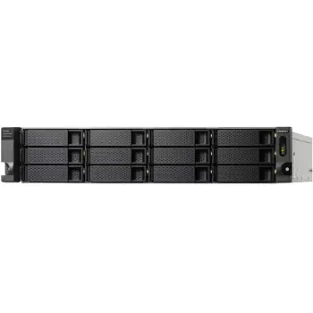 Kasë QNAP TL-R1200C-RP 12-bay, rackmount 2U, USB-C 3.2 Gen2, e zezë/gri