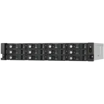 Kasë ekstensioni QNAP TL-R1200PES-RP, 12 vende, 2U, PCIe, SATA, e zezë/gri