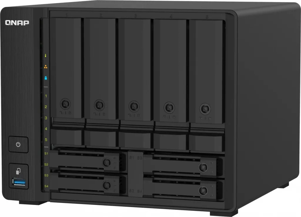 NAS QNAP TS-932PX-4G, 9 slote, 4GB RAM, 2x10GbE, 2x2.5GbE, e zezë - 5