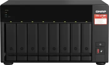 NAS QNAP TS-873A, Ryzen Embedded V1500B, 8 GB DDR4, 30.72 TB SSD, E zezë