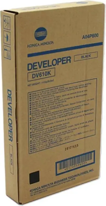 Developer, Konica Minolta, DV-610K (A04P600), rendiment deri 200k faqe, e zezë