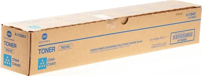 Toner, Konica Minolta TN216C A11G451, 26000 faqe, cyan - 1