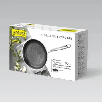 Tigan profesional Maestro MR-1224-28, 28 cm, argjend