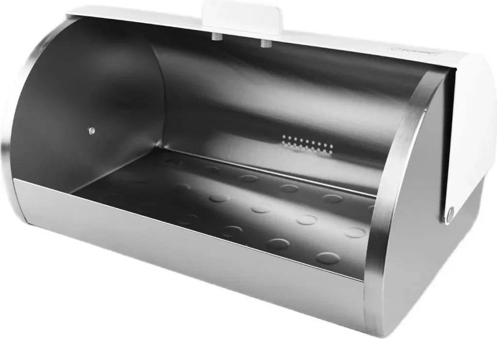 Kuti buke Maestro MR-1676, çelik inox, cilindrike, e bardhë - 3