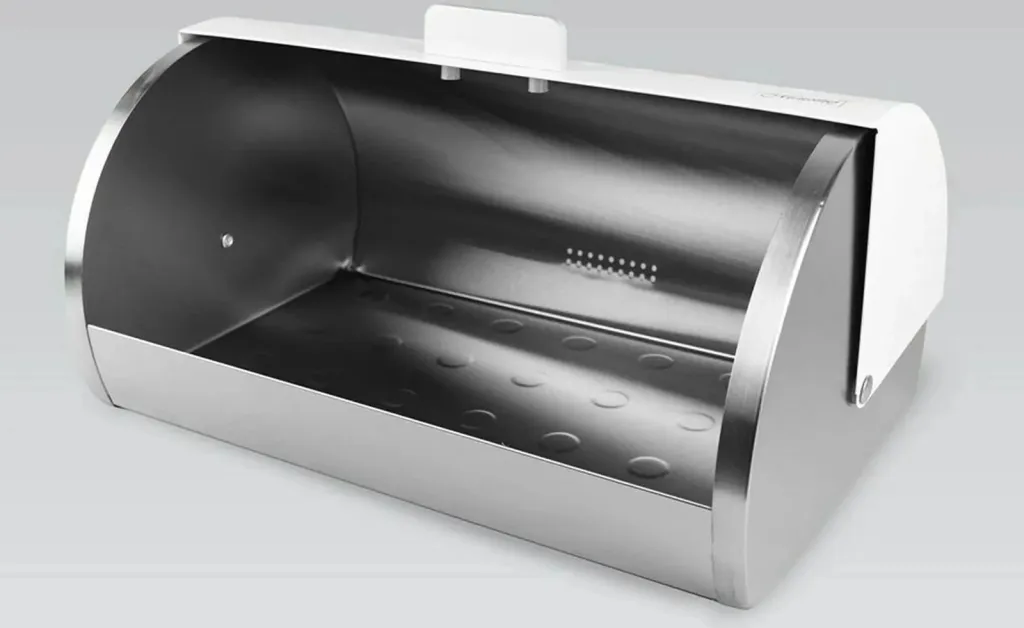 Kuti buke Maestro MR-1676, çelik inox, cilindrike, e bardhë - 6