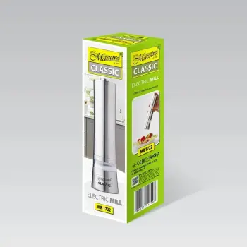Bluarës elektrik për erëza Maestro MR-1722, çelik inox, argjend
