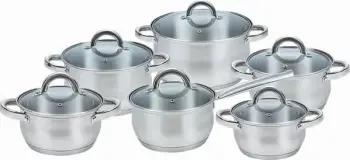 Set enësh gatimi Maestro MR-2120-12, 12 pjesë, çelik inox