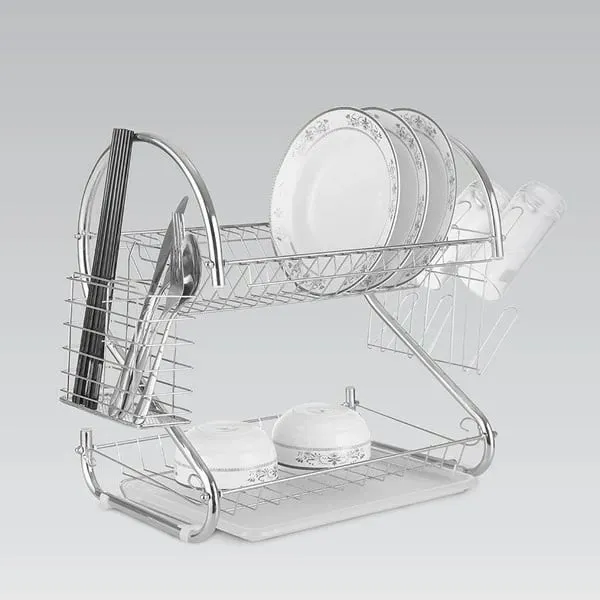 Raft tharës për enë Maestro MR-1025, metal, i zi, 430 mm - 1