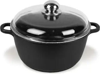 Tenxhere Maestro MR-4624C me kapak, 24 cm, 4 l, e zezë