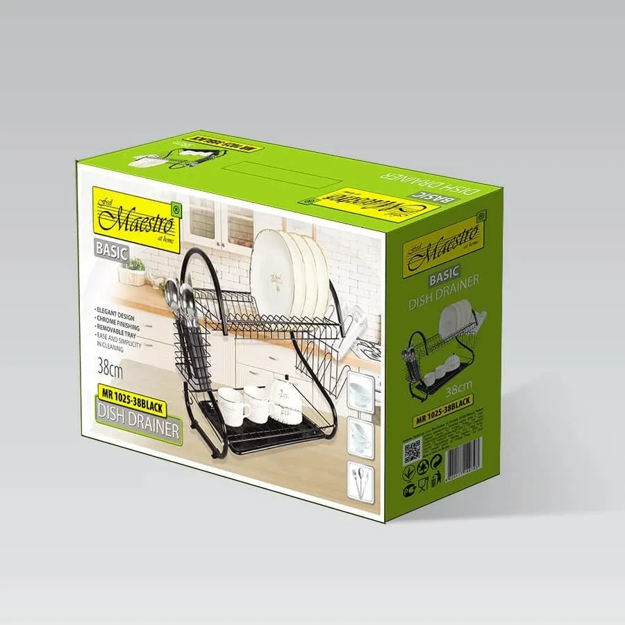 Raft tharës për enë Maestro MR-1025, metal, i zi - 2