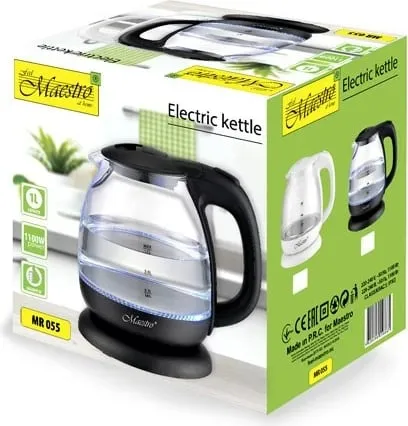 Ibrik elektrik Maestro MR-055, 1L, 1100W, Bardhë - 3