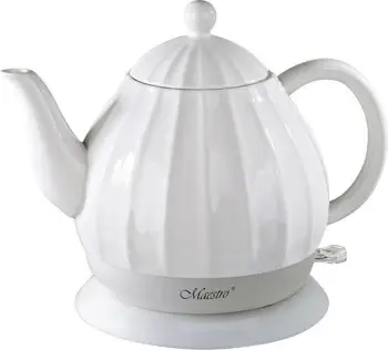 Ibrik elektrik Maestro MR-070, 1.2L, 1200W, Qeramik, Bardhë