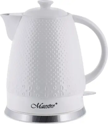 Ibrik elektrik Maestro MR-073, 1.5 L, 1500 W, Qeramik, Bardhë