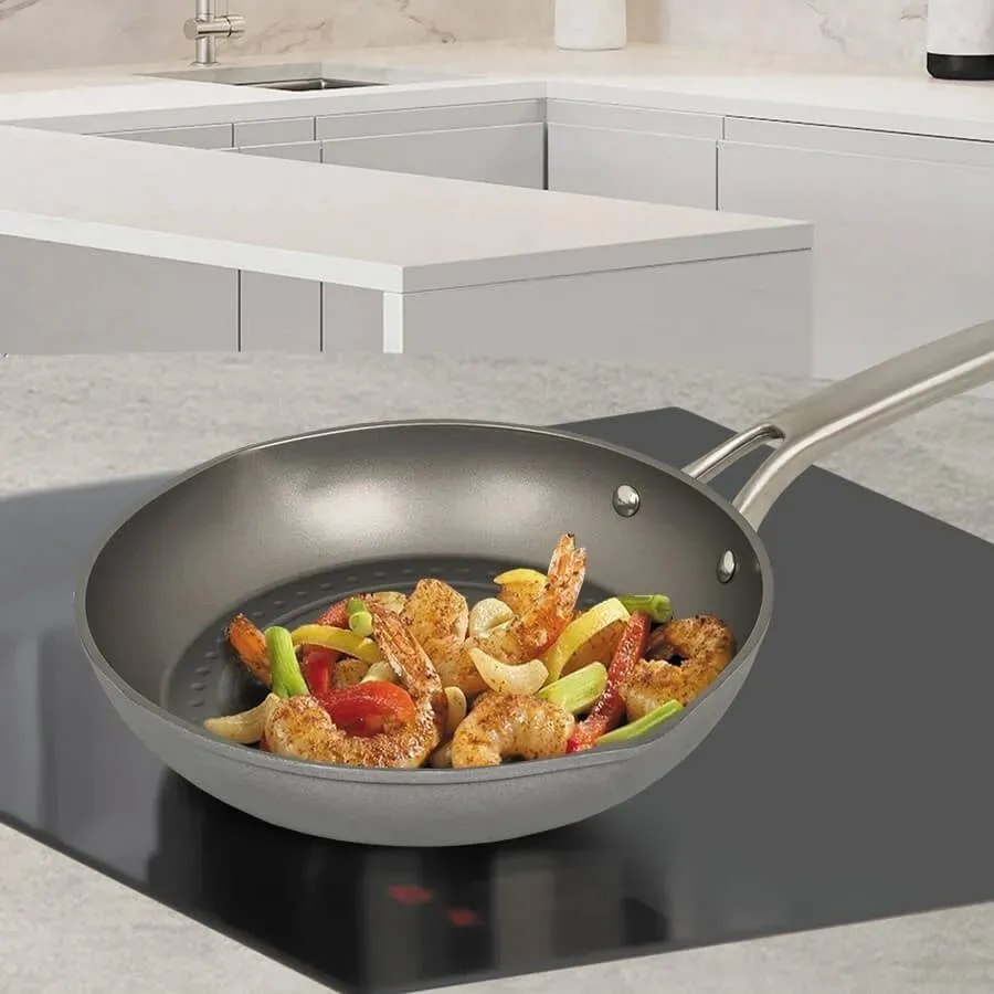 Tigan Maestro MR-1202, 24 cm, Alumini, Zi, Gri - 2