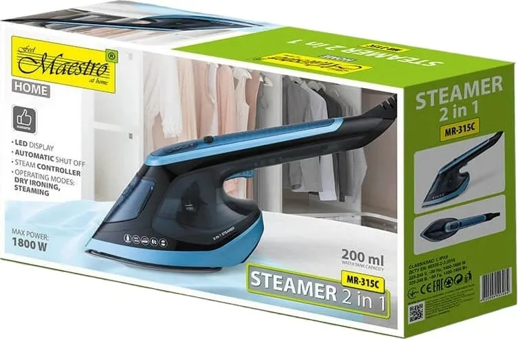 Steamer teshash Maestro MR-315C, e zezë - 4