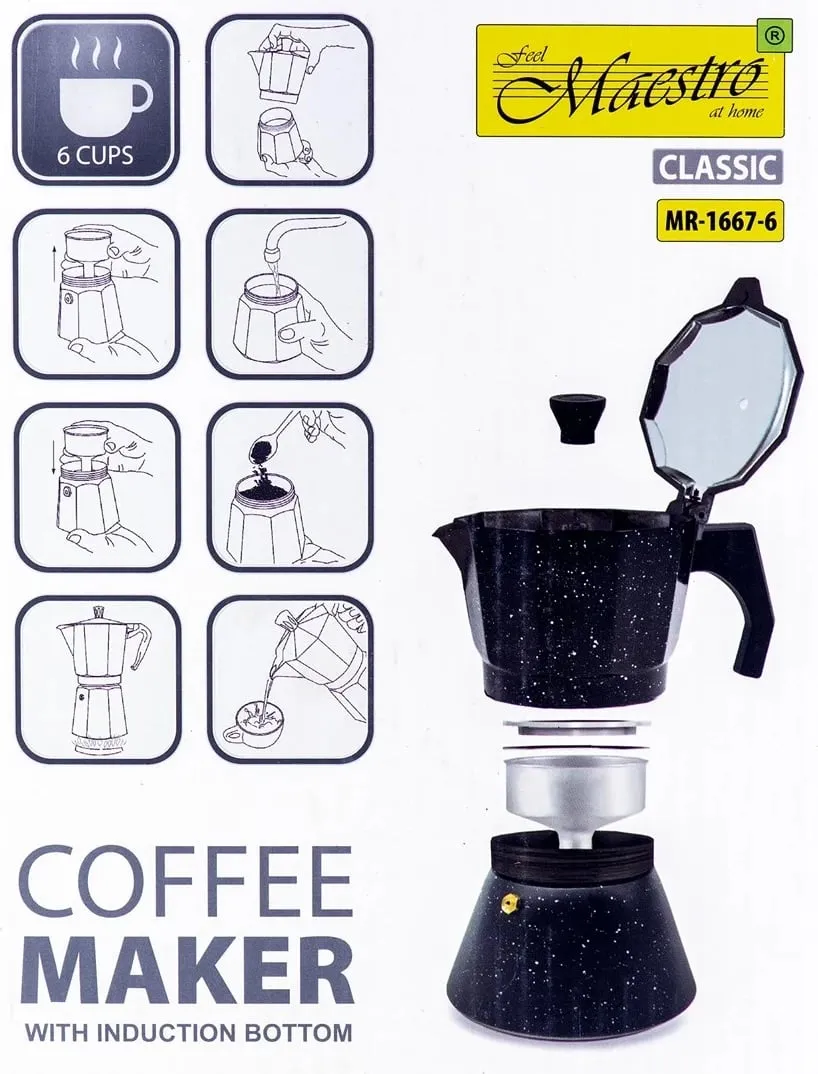 Makina për kafe për 6 filxhanë MR-1667-6 MAESTRO - 20