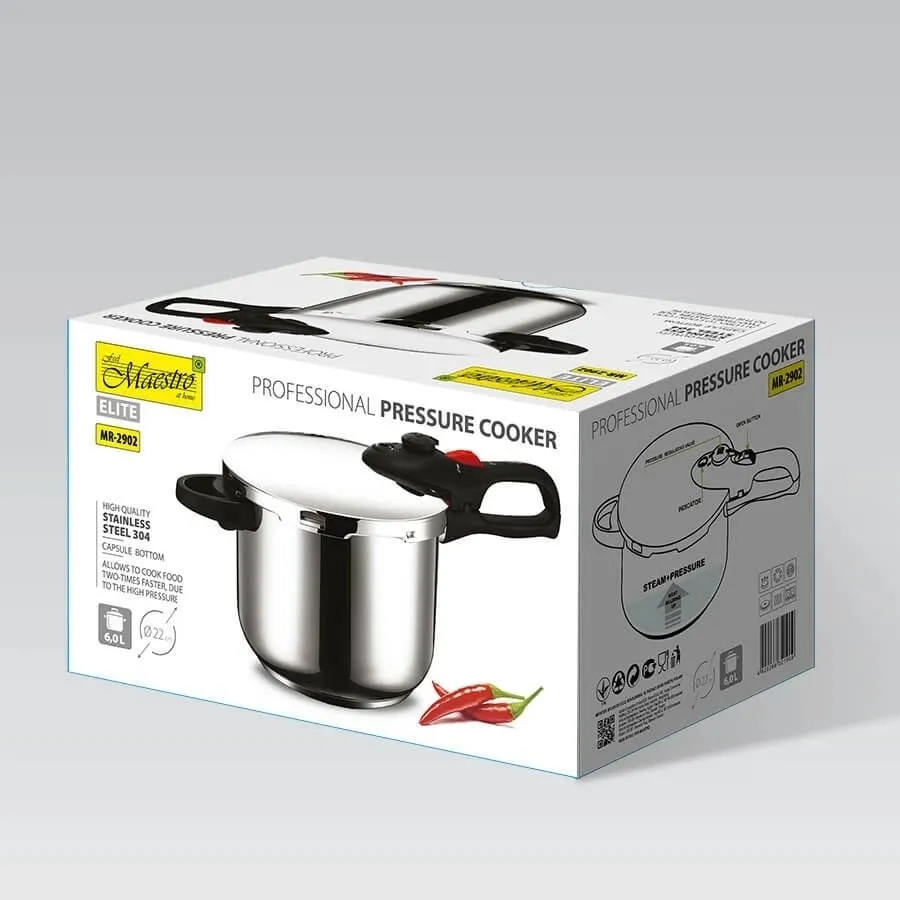 Tenxhere presioni Maestro MR-2902, 6L, çelik inox - 4