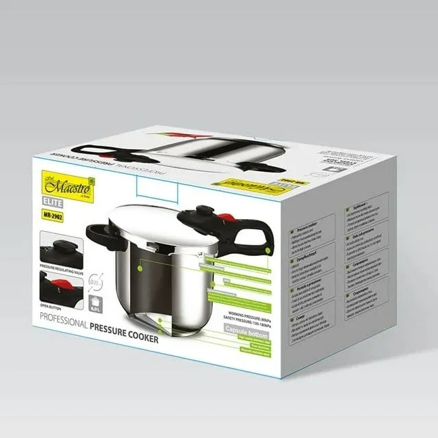 Tenxhere presioni Maestro MR-2902, 6L, çelik inox - 5