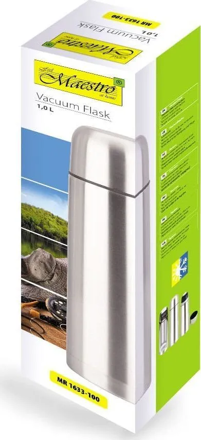 Termos Maestro Tourist MR-1633, 75 l, i argjendtë - 2