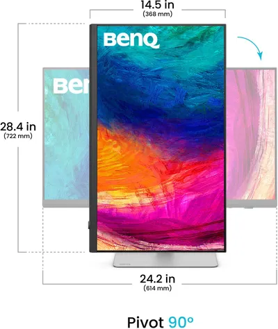 Monitor BenQ PD2730S 27 inç, 5120x2880, IPS, 60Hz, argjendtë - 4