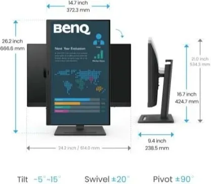 Monitor BenQ PD2706QN, 27", Quad HD, LED, i zi - 5