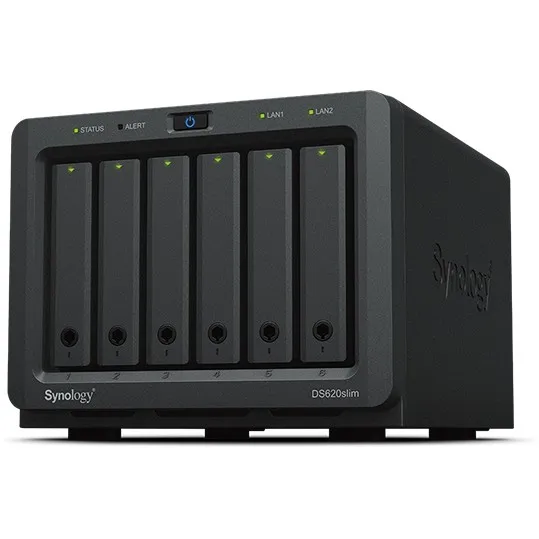 NAS server Synology DiskStation DS620SLIM, Desktop, Ethernet LAN, J3355, i zi - 1