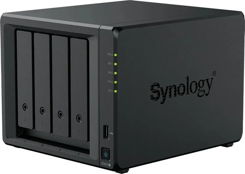 NAS server Synology DiskStation DS925+, Ryzen Embedded V1500B, 4 GB DDR4, 0 TB, Zi - 7