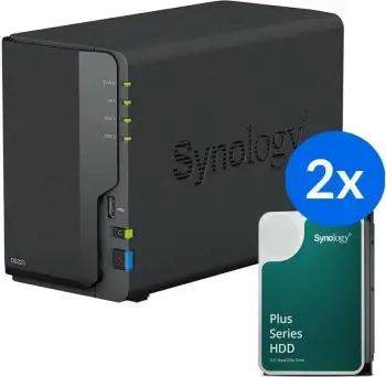 NAS Synology DS223+ 2x HAT3300-6T 12TB
