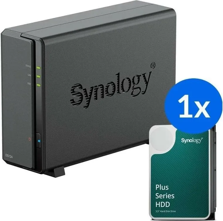 NAS Synology DS124+1x HAT3310-8T, 8TB - 1