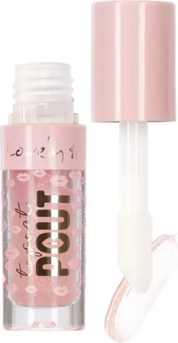 Top coat për buzë Lovely Pout lip plumping 06 për femra, 3g
