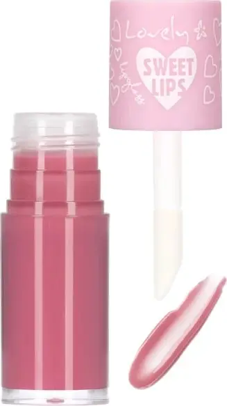 Lip gloss Lovely Sweet Lips 5, 6ml, gjysmë transparent, rozë natyrale