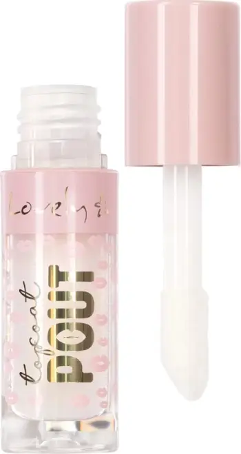 Top coat për buzë Lovely Pout Lip Plumping Top Coat 01 për femra, 3g