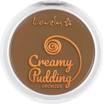 Bronzer kompakt për fytyrë dhe trup Lovely Creamy Pudding Bronzer për femra, 1, 15g