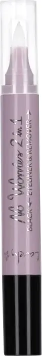 Eyeliner me dy anë Lovely No Worries 2in1 për femra, e zezë, 1 copë