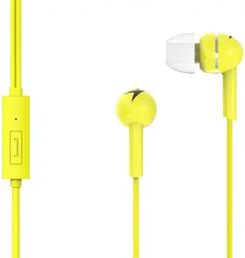 Kufje GENIUS HS-M300, lidhje 3.5 mm, të verdha