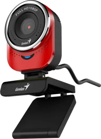 Kamerë për kompjuter Genius QCam 6000, Full HD 1080p, e kuqe