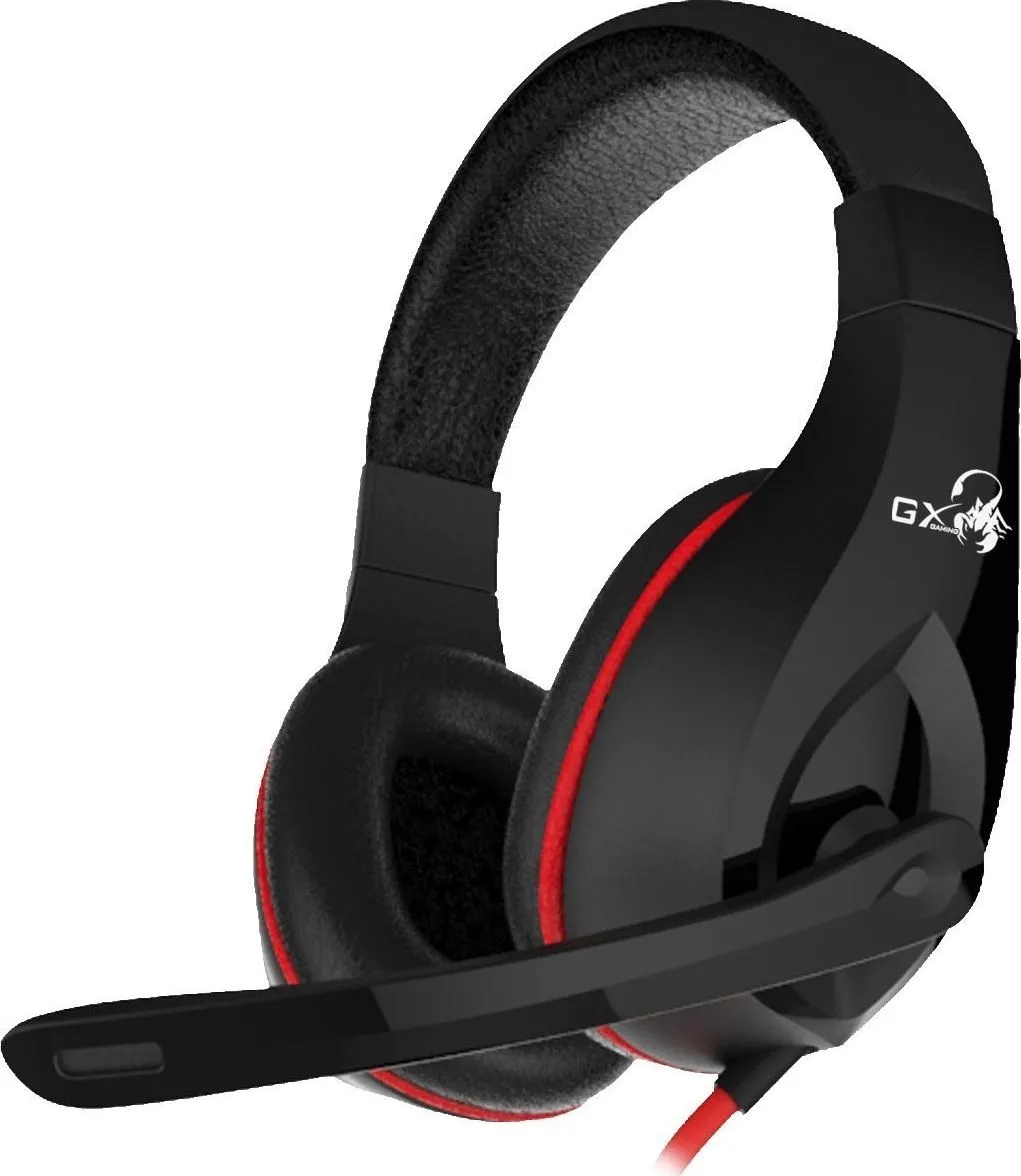Kufje Genius HS-G560, të zeza/kuqe - 1