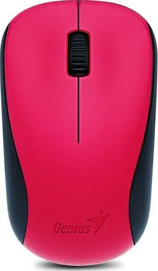Maus Genius NX-7000, wireless, USB, i zi dhe i kuq