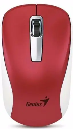 Maus Genius NX-7010, wireless, USB, i bardhë dhe i kuq