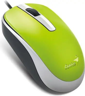 Maus Genius DX-120, me kabllo, USB, i gjelbërt