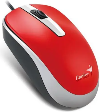 Maus Genius DX-120, me kabllo, USB, i kuq