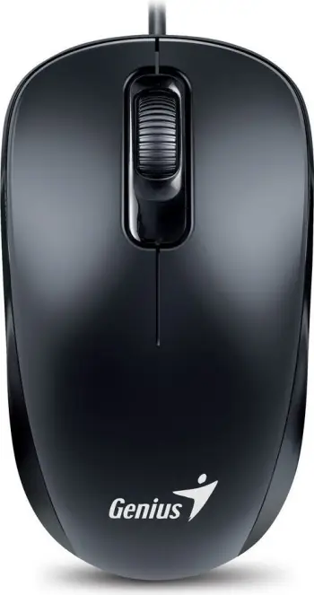 Maus Genius DX-110, me kabllo, USB, i zi dhe i gjelbërt