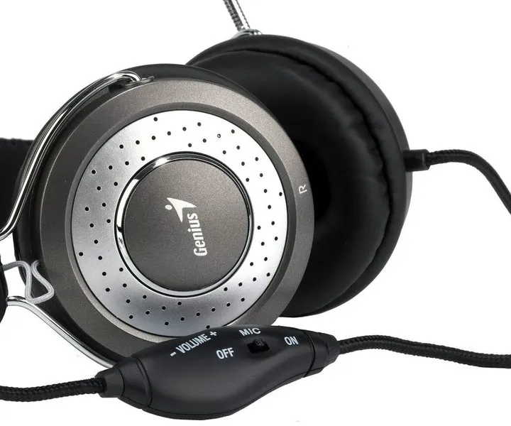 Kufje Genius HS-04SU, të argjendta - 2