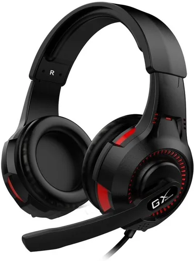 Kufje Genius GX Gaming HS-G600V, të zeza / kuqe - 1