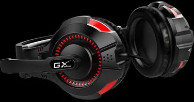 Kufje Genius GX Gaming HS-G600V, të zeza / kuqe - 4