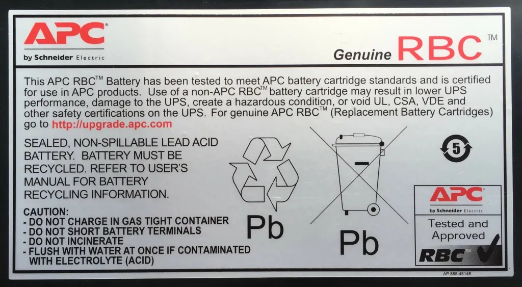 Bateri APC RBC12, 10 kg, e zezë - 1