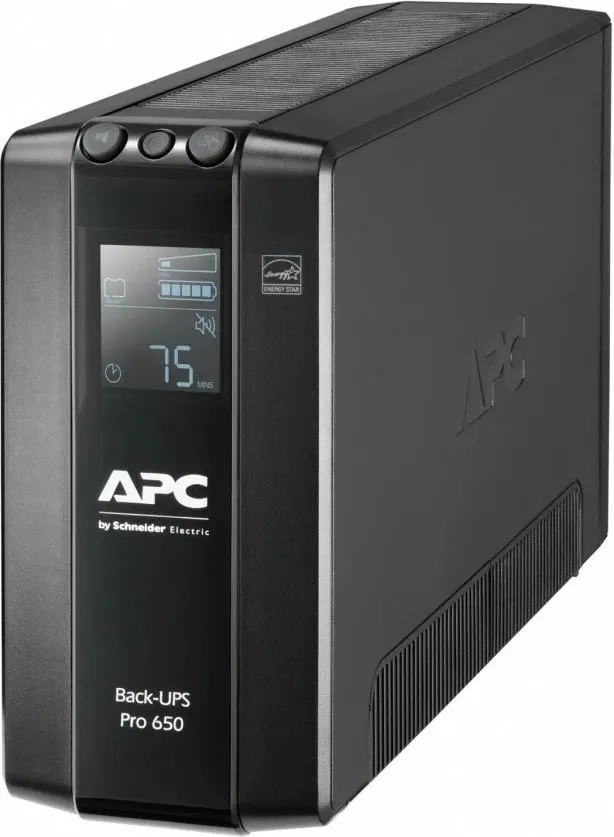 UPS, APC, Back-UPS Pro BR650MI, LCD, 6 dalje, AVR, USB, e zezë - 3