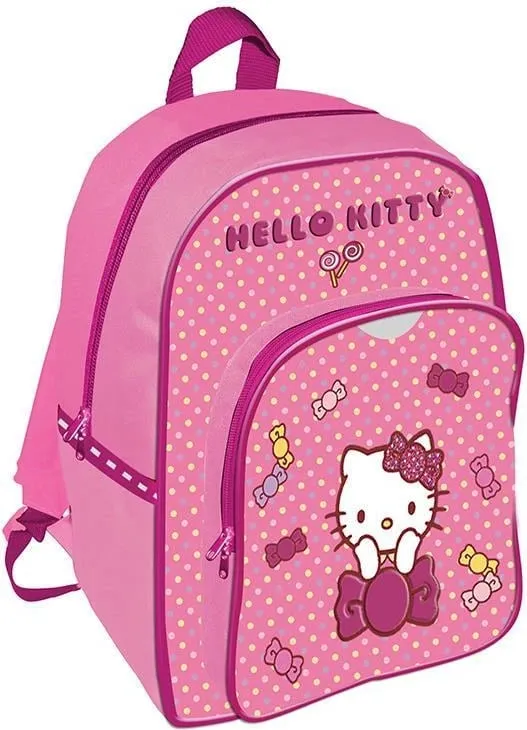 Çantë shpine Bagtrotter Hello Kitty për parashkollorë, 2 ndarje, Rozë - 1