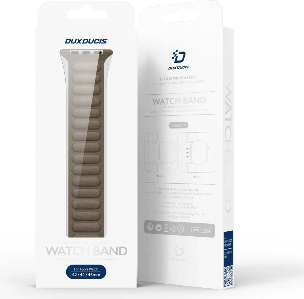 Rrip magnetik për Apple Watch Dux Ducis Strap BL, 38/40/41mm, Gri e errët - 5